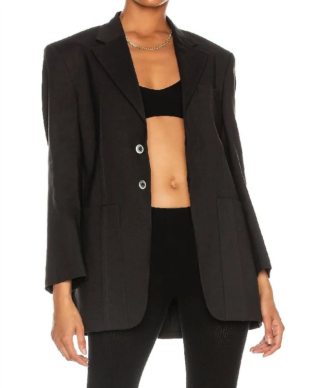 La Veste D'homme Blazer Jacket In Black