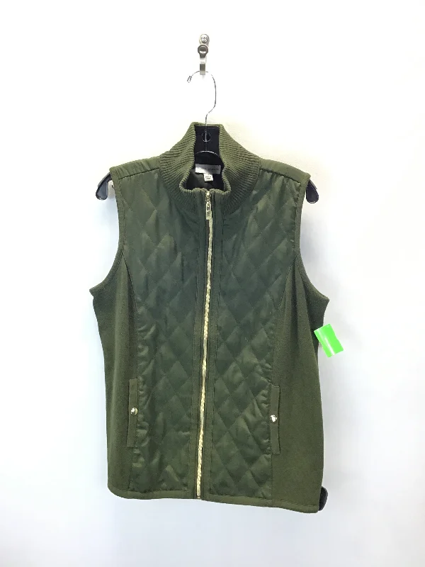 Vest Other By Susan Graver In Green, Size: M