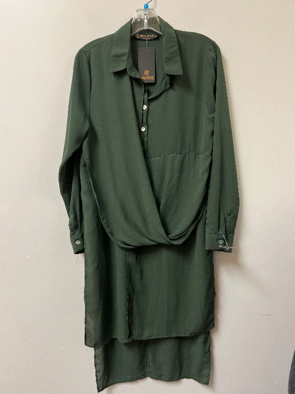 Dress Casual Midi By Clothes Mentor In Green, Size: Xl